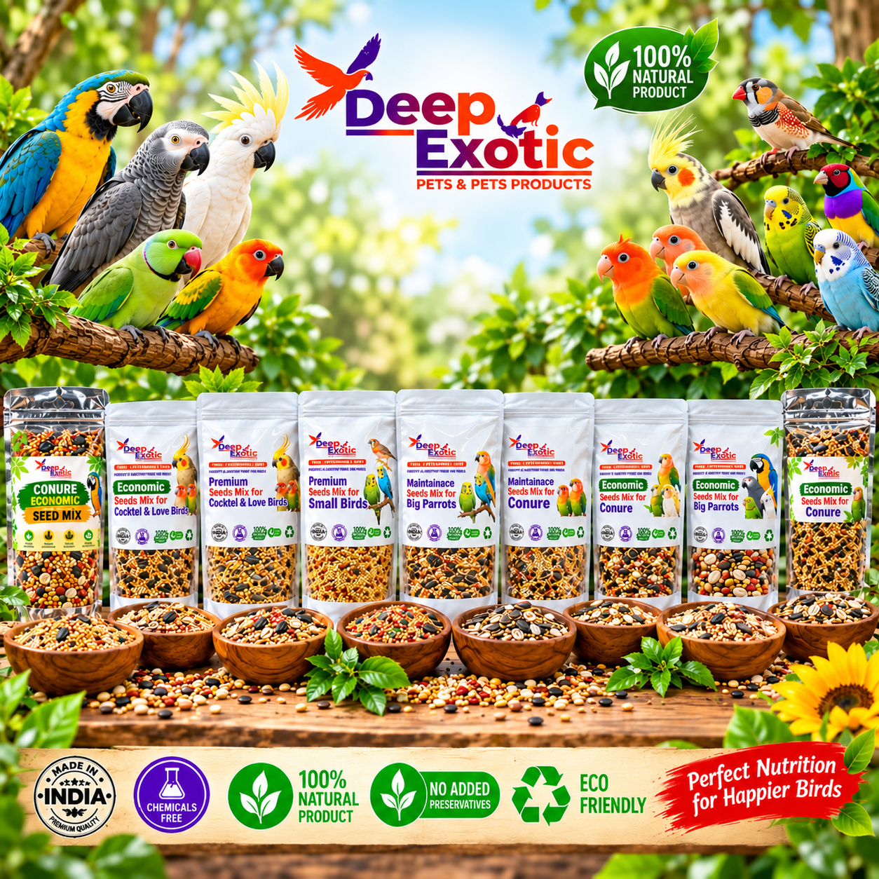 Deep Exotic Bird Food