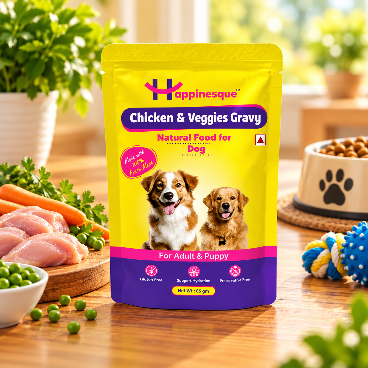 dog Chicken and Veggies