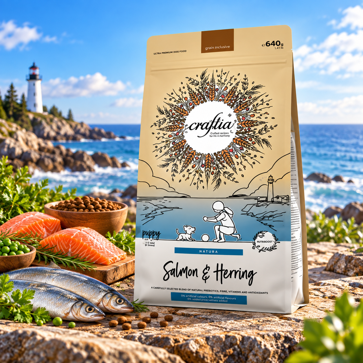 Craftia Salmon & Herring Puppy Medium & Large  Breed