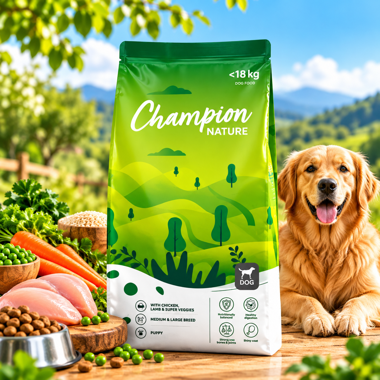 Champion Nature With Chicken Lamb & Super Veggies