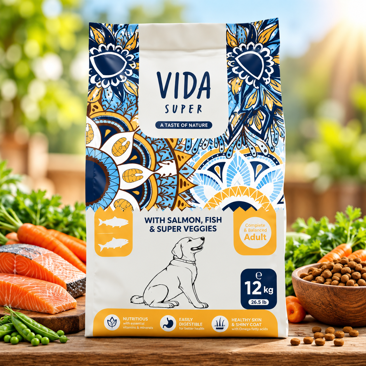Vida Super With Salmon Fish & Super Veggis12kg