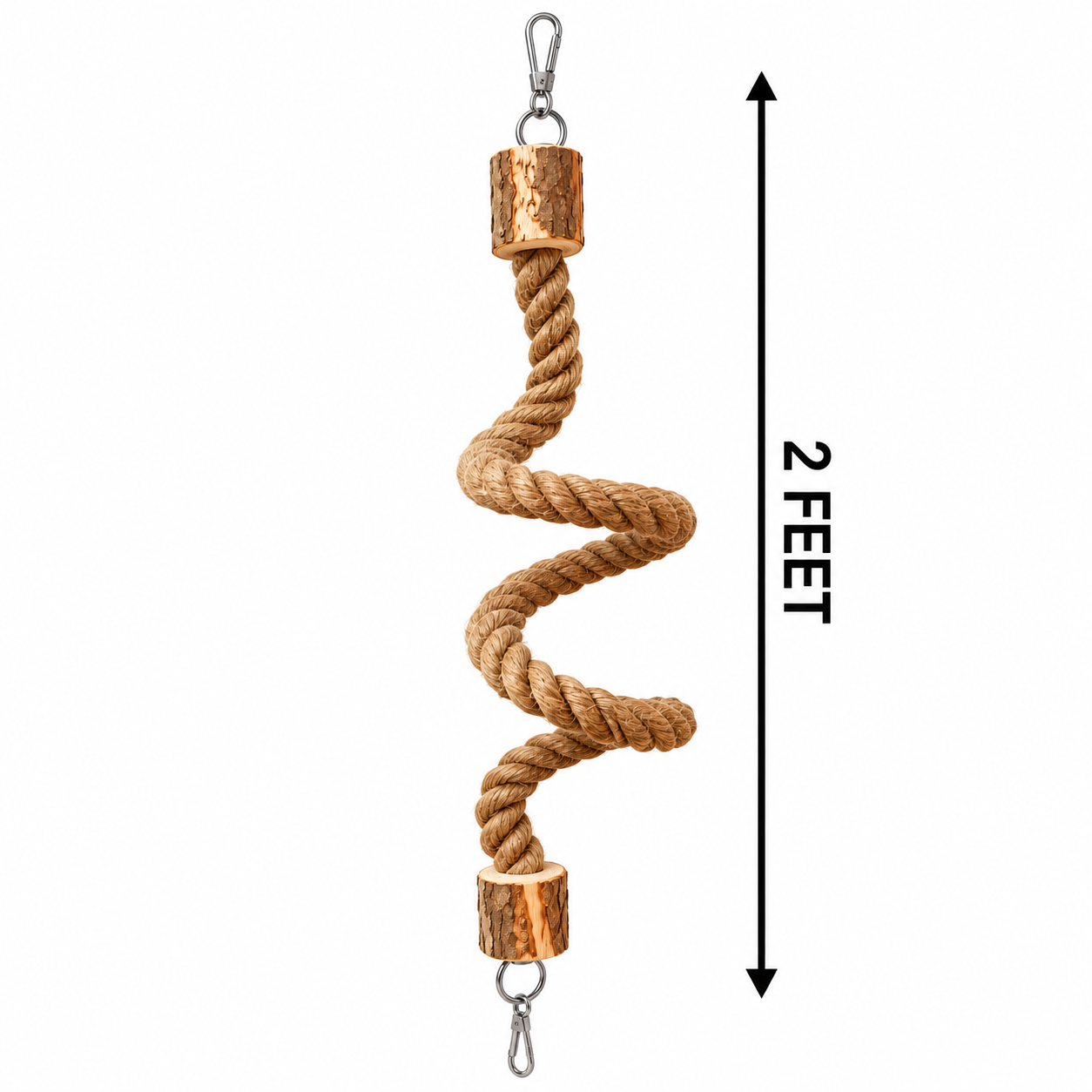 T-67 Large parrot Natural Twist Rope Toy