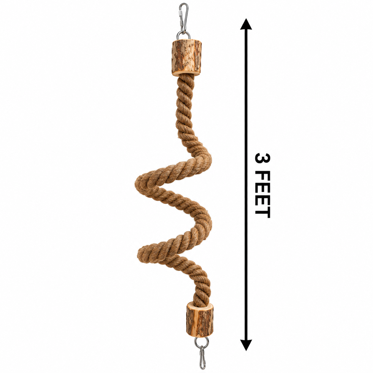 T-68 Large parrot Natural Twist Rope Toy