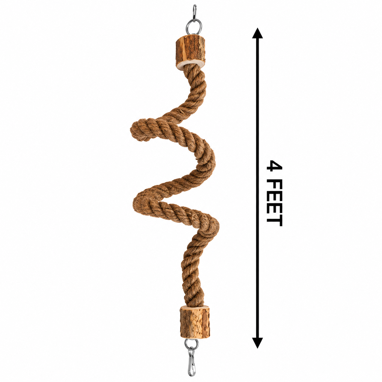 T-69 Large parrot Natural Twist Rope Toy