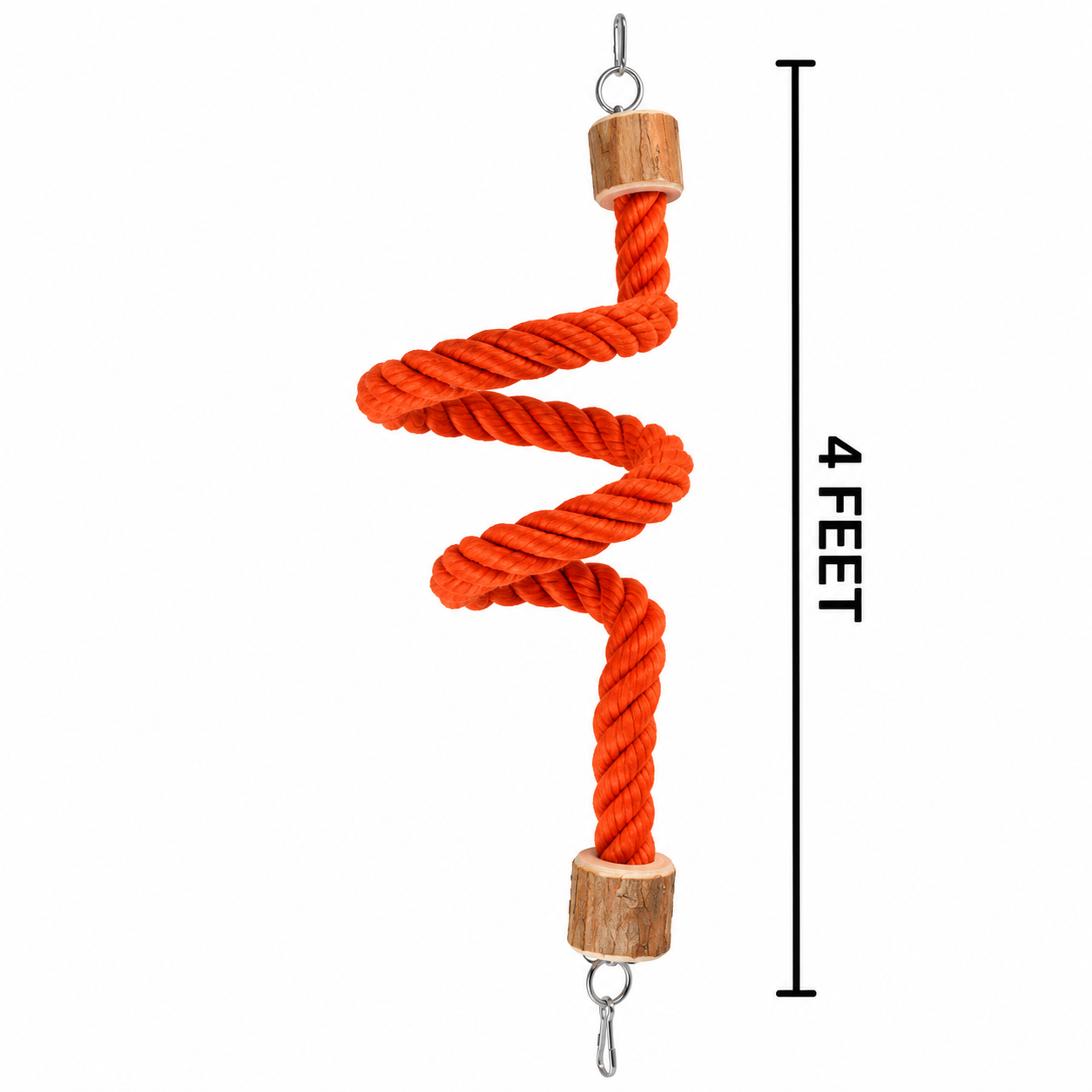 T-71  Large Parrot Color  Twist Rope Toy